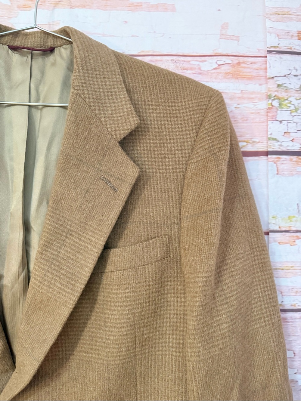 VINTAGE Camel Hair Sport Coat - Picture 4 of 8